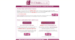 Desktop Screenshot of bmdindex.co.uk